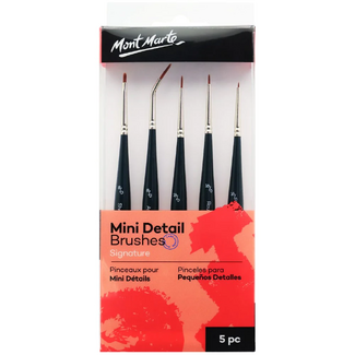 Mont Marte Paint Brush Set - Mini Detail 5pc