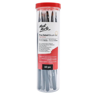 Mont Marte Fine Detail Brush Set 10pc