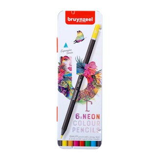 Bruynzeel Expressions Pencil Tin Set - Neon 6pc
