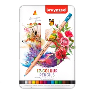Bruynzeel Expressions Pencil Tin Set - Colour Pencil 12pc