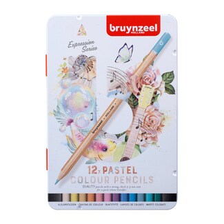 Bruynzeel Expressions Pencil Tin Set - Pastel 12pc