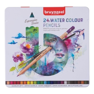 Bruynzeel Expressions Pencil Tin Set - Aquarel Pencil 24pc