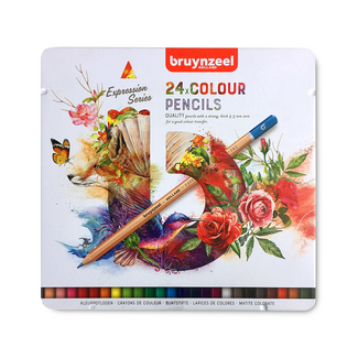 Bruynzeel Expressions Pencil Tin Set - Colour Pencil 24pc