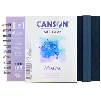 Canson Montval Art Book A5 Landscape 300gsm 48 Pages