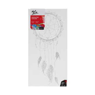 Mont Marte Adult Colouring Canvas 30 x 60cm - Dreamcatcher