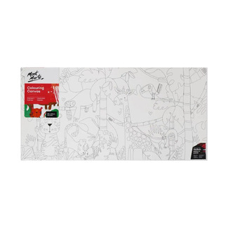 Mont Marte Adult Colouring Canvas 30 x 60cm - Jungle