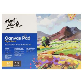 Mont Marte Canvas Pad A5 280gsm 10 Sheets