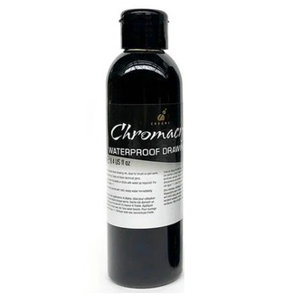 Chromacryl Waterproof Black Ink - 250ml