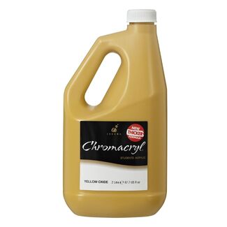 Chromacryl Students Acrylic 2L - Yellow Oxide