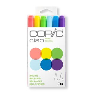 Copic Ciao Art Marker Set of 6 - Bright Tones