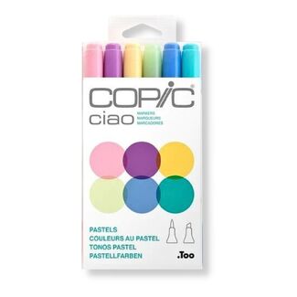 Copic Ciao Art Marker Set of 6 - Pastel Colours