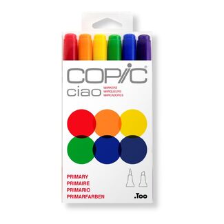 Copic Ciao Art Marker Set of 6 - Primary Colours