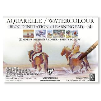 Watercolour Learning Pad 300gsm A4 - Horses