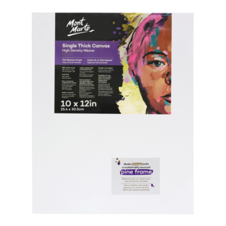 Mont Marte Premium Series Canvas Single Thick 10" x 12" - 25.4 x 30.5cm