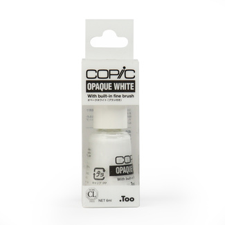 Copic Opaque White With Fine Brush Lid 6ml