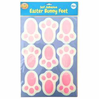 Portacraft Easter Bunny Feet Sticker Set 18pc