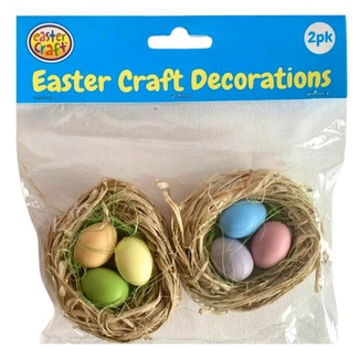 Portacraft Easter Nest with Eggs Craft Decoration