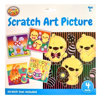 Portacraft Easter Scratch Art 4 Pack