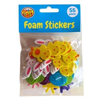 Portacraft Easter Foam Stickers 55pc