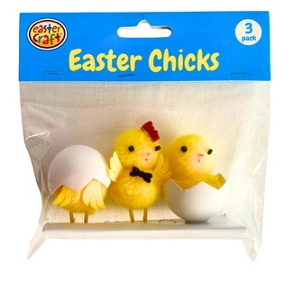 Portacraft Easter Hatching Chicks with Bow Ties 6cm 3pc