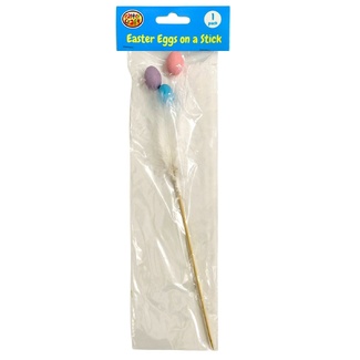 Portacraft Easter Bright Eggs in White Feathers Décor Pick