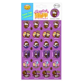 Portacraft Easter Scratch & Sniff Sticker Set - Chocolate
