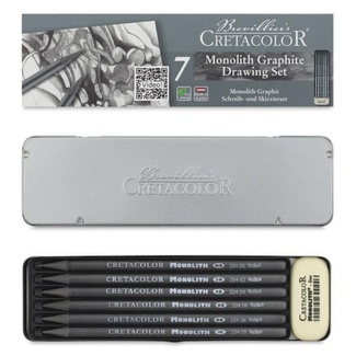 Cretacolor Monolith Woodless Graphite Pencil Tin Set 7pc