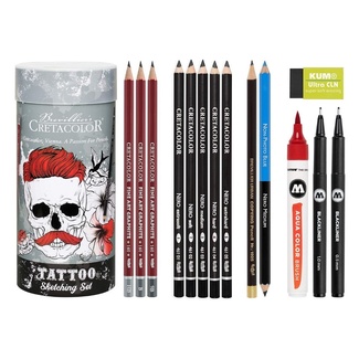 Cretacolor Tattoo Sketching Set - 14pc in Tin