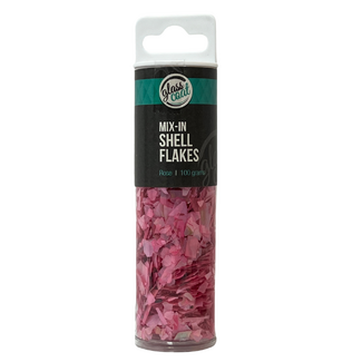 Glass Coat Resin Mix In Rose Shell Flakes 100g