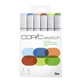 Copic Sketch Art Marker Set of 6 - Earth Colours