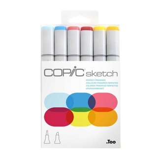 Copic Sketch Art Marker Set of 6 - Primary Colours