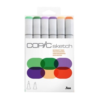 Copic Sketch Art Marker Set of 6 - Secondary Colours