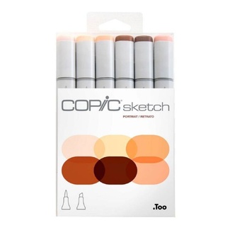 Copic Sketch Art Marker Set of 6 - Skin Colours
