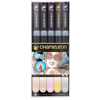*Chameleon Colour Tone Marker Set 5pc - Pastel Tones