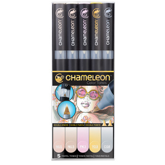 Chameleon Colour Tone Marker Set 5pc - Pastel Tones