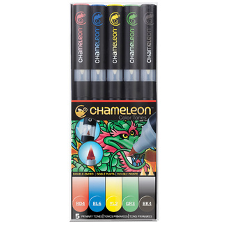 Chameleon Colour Tone Marker Set 5pc - Primary Tones