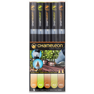 Chameleon Colour Tone Marker Set 5pc - Earth Tones