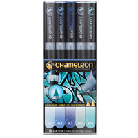 Chameleon Colour Tone Marker Set 5pc - Blue Tones