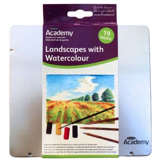 *Derwent Academy Watercolour Collection Tin - Landscapes