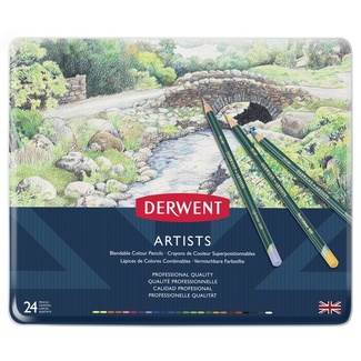 Derwent Artist Colouring Pencil Tin Of 24