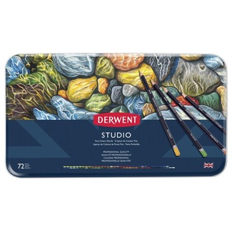 Derwent Studio Colouring Pencil Tin Of 72