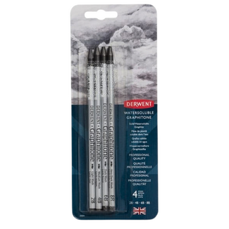 Derwent Graphitone Pencil 4pc