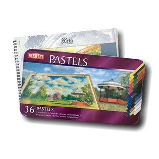 *Derwent Pastel Block Tin Of 36 - Plus Free A4 Pastel Pad