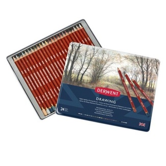 Derwent Drawing Pencil Tin Of 24