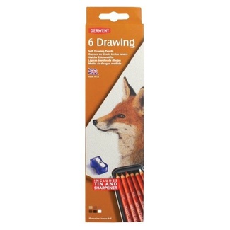 Derwent Drawing Pencil Tin Of 6