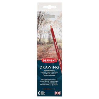 Derwent Drawing Pencil Tin Of 6