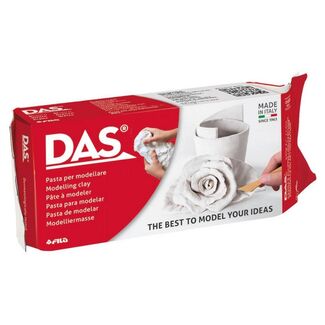 DAS Air Hardening Modelling Clay 500g - White