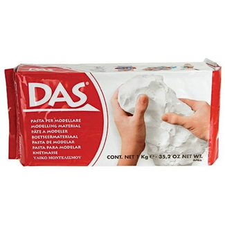DAS Air Hardening Modelling Clay 1kg - White