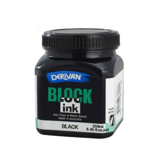 Derivan Block Ink 250ml - Black