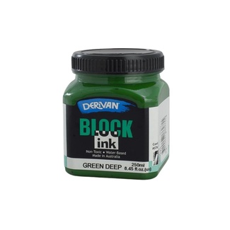 Derivan Block Ink 250ml - Green Deep